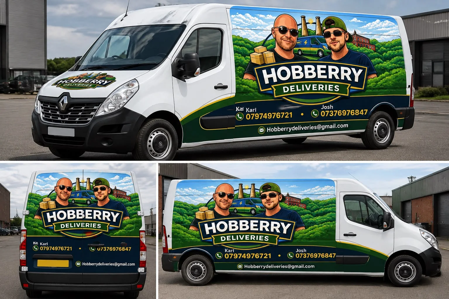 Furniture carefully protected inside a Hobberry Deliveries vehicle